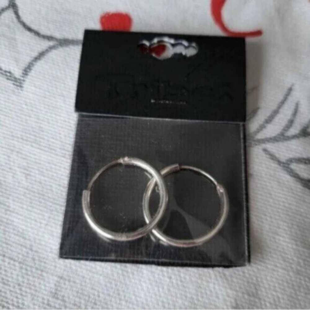 Sterling Silver Hoop Earrings NWT